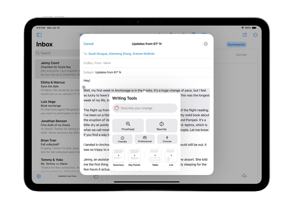 Apple Intelligence rend l’iPad encore plus utile et agréable