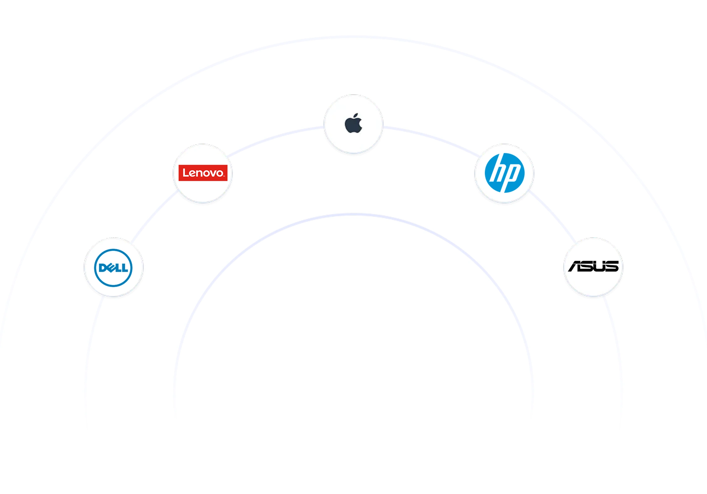 logo des marques que handy prend en charge pour la réparation d'ordinateurs