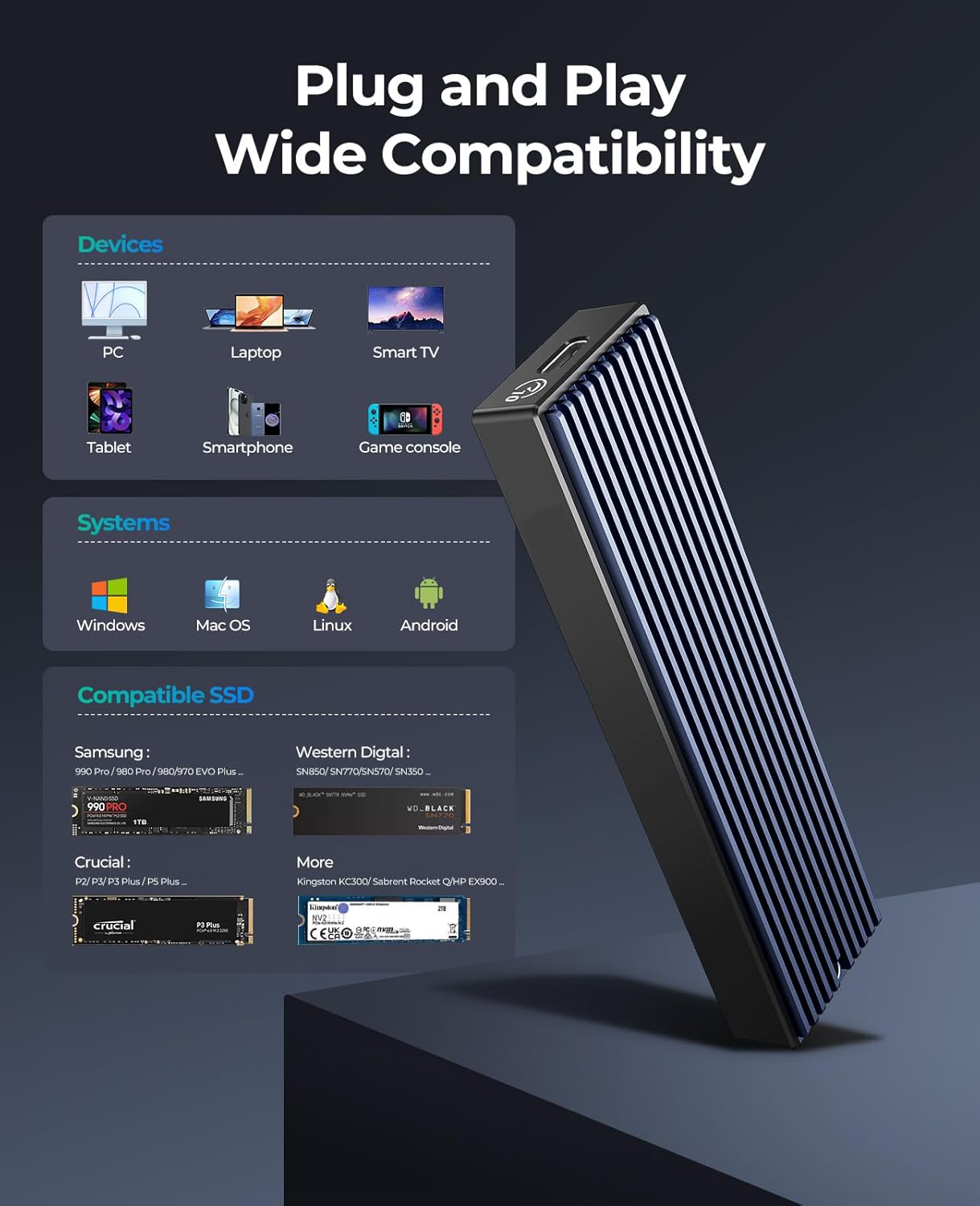 Boitier Disque SSD M.2 NVMe – Image 2